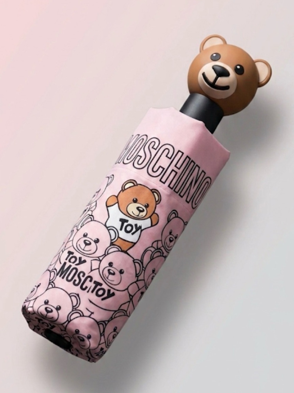 Moschino Pink Teddy Bear 🧸 Umbrella with Bear Handle